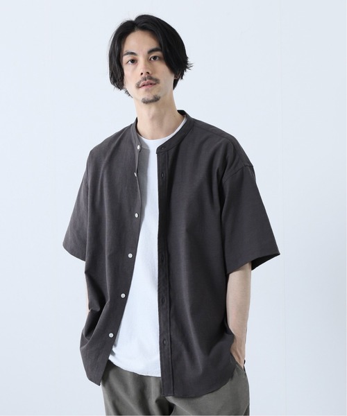 JOURNAL STANDARD（ジャーナルスタンダード）の「【BODYSHELL(R) / ボディシェル】ドライ キャンバス バンドカラーシャツ（シャツ/ブラウス・メンズ・ライトグレー/ベージュ/ブラウン/ブラック系その他・MEDIUM/LARGE）」の3枚目の写真