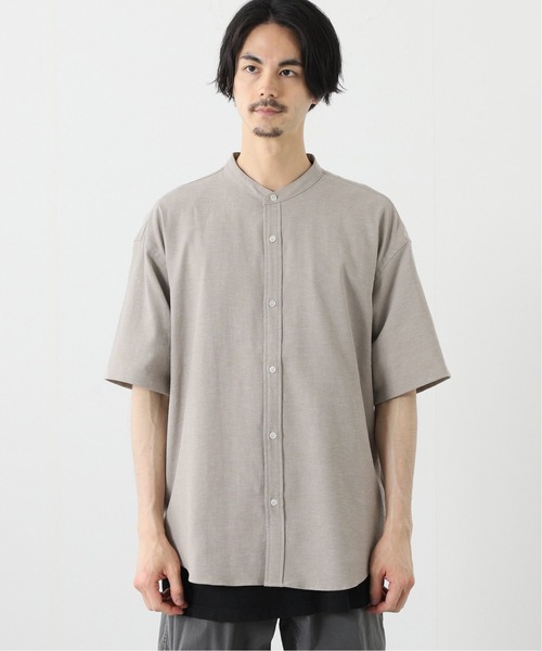 JOURNAL STANDARD（ジャーナルスタンダード）の「【BODYSHELL(R) / ボディシェル】ドライ キャンバス バンドカラーシャツ（シャツ/ブラウス・メンズ・ライトグレー/ベージュ/ブラウン/ブラック系その他・MEDIUM/LARGE）」の11枚目の写真