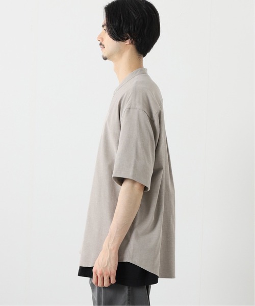 JOURNAL STANDARD（ジャーナルスタンダード）の「【BODYSHELL(R) / ボディシェル】ドライ キャンバス バンドカラーシャツ（シャツ/ブラウス・メンズ・ライトグレー/ベージュ/ブラウン/ブラック系その他・MEDIUM/LARGE）」の7枚目の写真