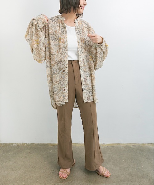 nemne store(ネンネストア)の「ひなたに寝転ぶアソートシアーシャツ(シャツ/ブラウス・レディース・ベージュ/ブルー/アイボリー/その他1・F)」の15枚目の写真