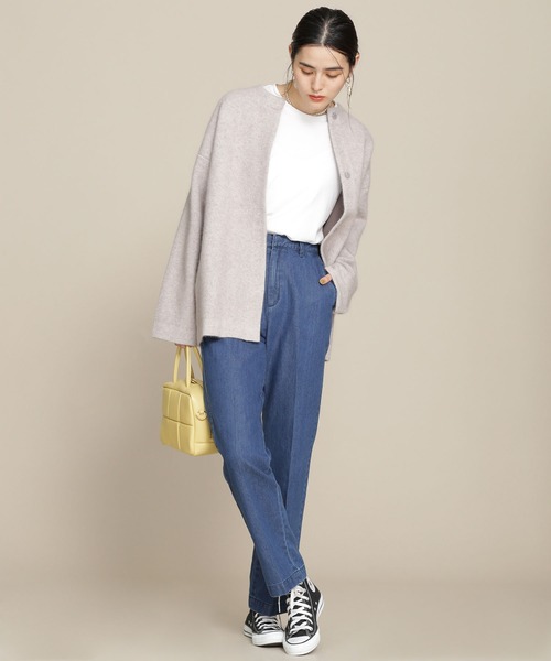 NANO universe(ナノユニバース)の「CIRCLE DENIM ストレートセンタープレスデニム(デニムパンツ・レディース・ネイビー/グレー/ブルー・38/36)」の11枚目の写真