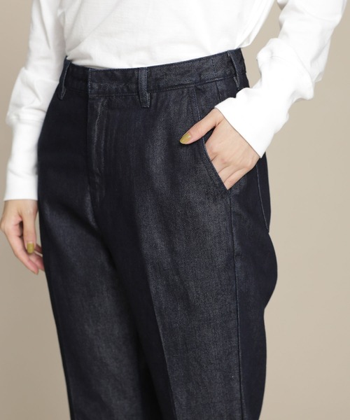 NANO universe(ナノユニバース)の「CIRCLE DENIM ストレートセンタープレスデニム(デニムパンツ・レディース・ネイビー/グレー/ブルー・38/36)」の12枚目の写真