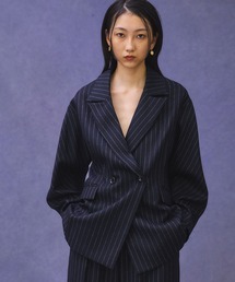 【セットアップ対応】コクーンスリーブアウトシームジャケット