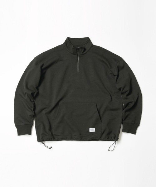 MAGIC NUMBER（マジック ナンバー）の「【MAGIC NUMBER】HALF ZIP STAND COLLOR SWEAT（スウェット・メンズ・ブラック/ヘザーグレー/サーモンピンク・MEDIUM/LARGE/X-LARGE）」の8枚目の写真