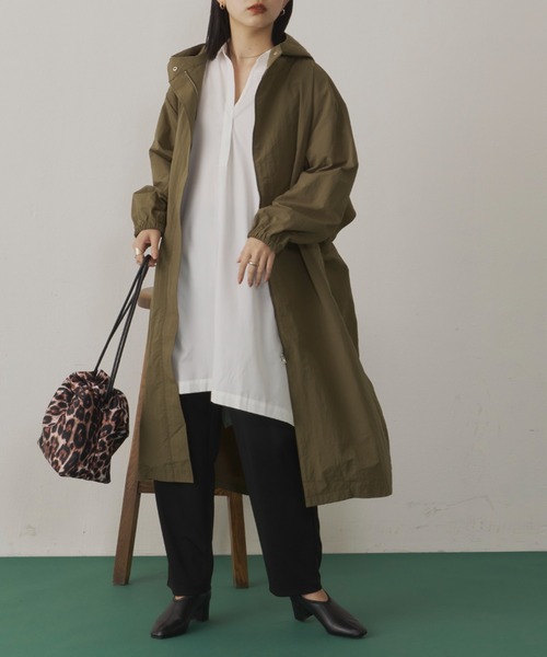 Aunt Marie's（アントマリーズ）の「バックデザインオーバーモッズコート（モッズコート・レディース・ブラック/カーキ・FREE）」の8枚目の写真