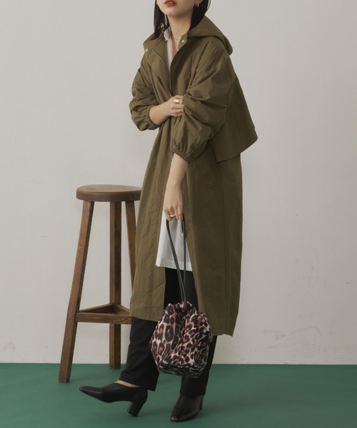 Aunt Marie's（アントマリーズ）の「バックデザインオーバーモッズコート（モッズコート・レディース・ブラック/カーキ・FREE）」の9枚目の写真