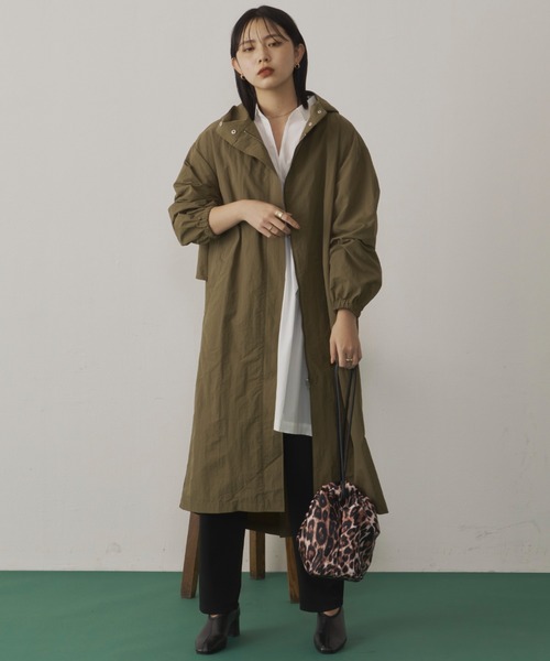 Aunt Marie's（アントマリーズ）の「バックデザインオーバーモッズコート（モッズコート・レディース・ブラック/カーキ・FREE）」の10枚目の写真