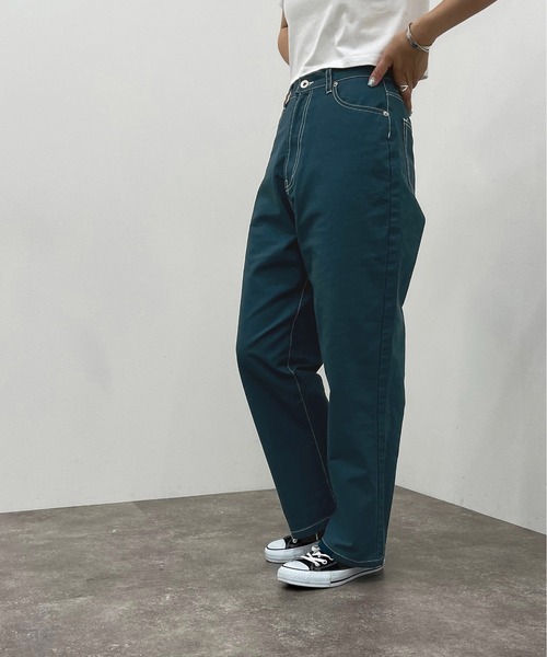 apres jour mignon(アプレジュールミニョン)の「ステッチ配色パンツ【ZOZOTOWN限定アイテム】(その他パンツ・レディース・ブラック/チャコールグレー/ダークグリーン・SMALL/MEDIUM/X-LARGE)」の9枚目の写真