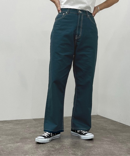 apres jour mignon(アプレジュールミニョン)の「ステッチ配色パンツ【ZOZOTOWN限定アイテム】(その他パンツ・レディース・ブラック/チャコールグレー/ダークグリーン・SMALL/MEDIUM/X-LARGE)」の8枚目の写真