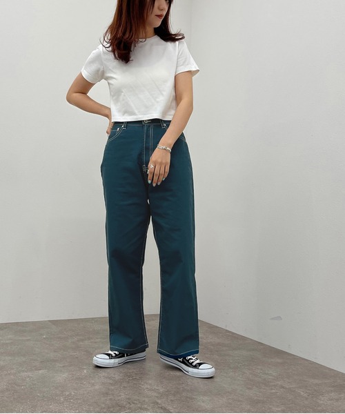 apres jour mignon(アプレジュールミニョン)の「ステッチ配色パンツ【ZOZOTOWN限定アイテム】(その他パンツ・レディース・ブラック/チャコールグレー/ダークグリーン・SMALL/MEDIUM/X-LARGE)」の11枚目の写真