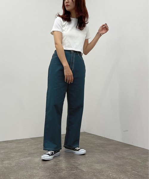 apres jour mignon(アプレジュールミニョン)の「ステッチ配色パンツ【ZOZOTOWN限定アイテム】(その他パンツ・レディース・ブラック/チャコールグレー/ダークグリーン・SMALL/MEDIUM/X-LARGE)」の12枚目の写真