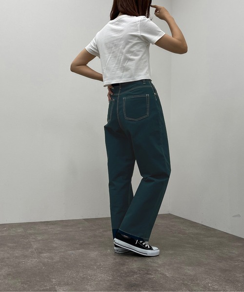 apres jour mignon(アプレジュールミニョン)の「ステッチ配色パンツ【ZOZOTOWN限定アイテム】(その他パンツ・レディース・ブラック/チャコールグレー/ダークグリーン・SMALL/MEDIUM/X-LARGE)」の13枚目の写真