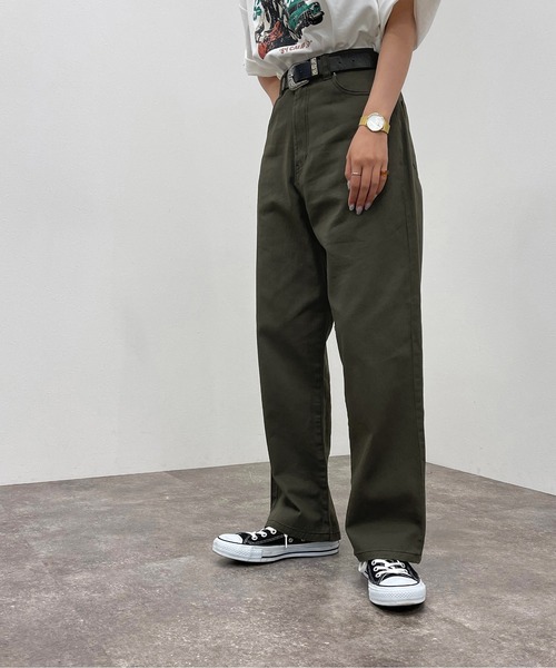 apres jour mignon(アプレジュールミニョン)の「ステッチ配色パンツ【ZOZOTOWN限定アイテム】(その他パンツ・レディース・ブラック/チャコールグレー/ダークグリーン・SMALL/MEDIUM/X-LARGE)」の4枚目の写真