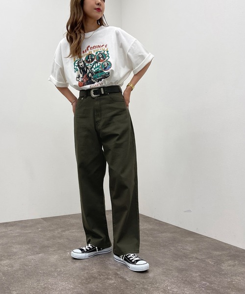 apres jour mignon(アプレジュールミニョン)の「ステッチ配色パンツ【ZOZOTOWN限定アイテム】(その他パンツ・レディース・ブラック/チャコールグレー/ダークグリーン・SMALL/MEDIUM/X-LARGE)」の5枚目の写真