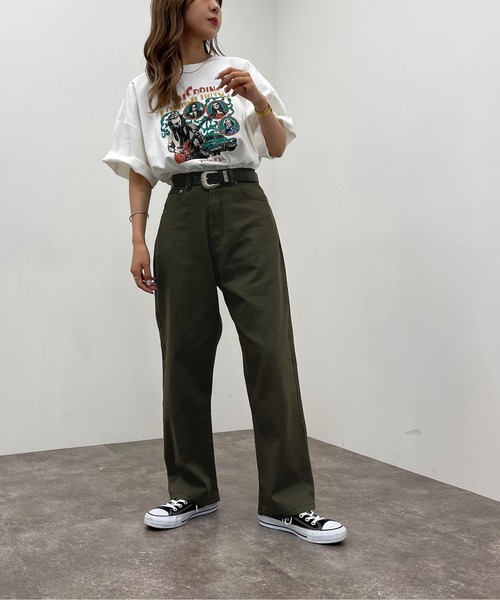 apres jour mignon(アプレジュールミニョン)の「ステッチ配色パンツ【ZOZOTOWN限定アイテム】(その他パンツ・レディース・ブラック/チャコールグレー/ダークグリーン・SMALL/MEDIUM/X-LARGE)」の6枚目の写真