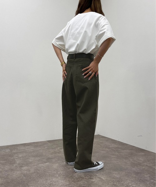 apres jour mignon(アプレジュールミニョン)の「ステッチ配色パンツ【ZOZOTOWN限定アイテム】(その他パンツ・レディース・ブラック/チャコールグレー/ダークグリーン・SMALL/MEDIUM/X-LARGE)」の7枚目の写真