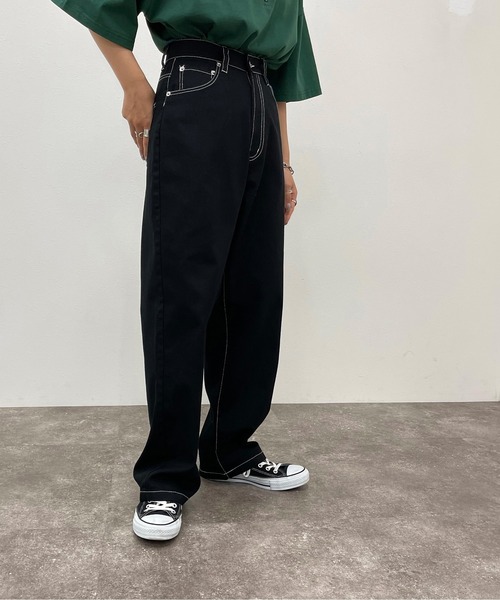 apres jour mignon(アプレジュールミニョン)の「ステッチ配色パンツ【ZOZOTOWN限定アイテム】(その他パンツ・レディース・ブラック/チャコールグレー/ダークグリーン・SMALL/MEDIUM/X-LARGE)」の20枚目の写真