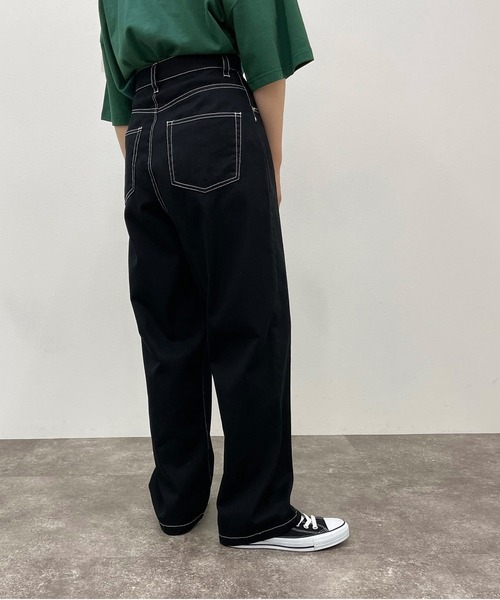 apres jour mignon(アプレジュールミニョン)の「ステッチ配色パンツ【ZOZOTOWN限定アイテム】(その他パンツ・レディース・ブラック/チャコールグレー/ダークグリーン・SMALL/MEDIUM/X-LARGE)」の22枚目の写真