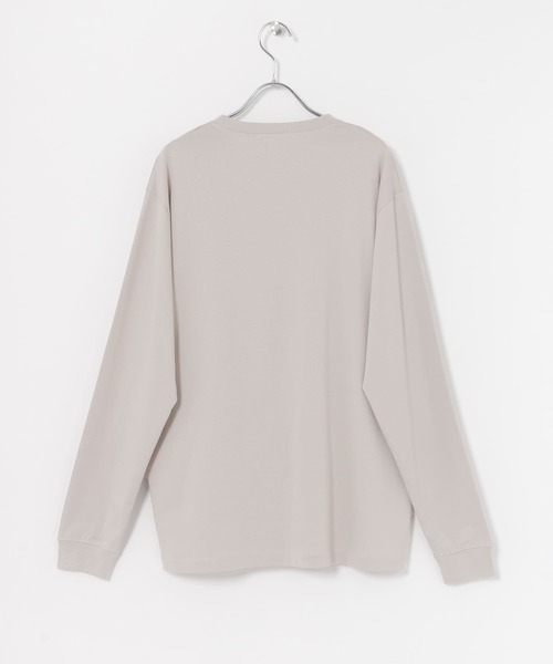 SENSE OF PLACE by URBAN RESEARCH（センスオブプレイスバイアーバンリサーチ）の「スムースシルケットロングTシャツ（Tシャツ/カットソー・メンズ・ホワイト/ブラック/ライトベージュ・MEDIUM/LARGE）」の16枚目の写真