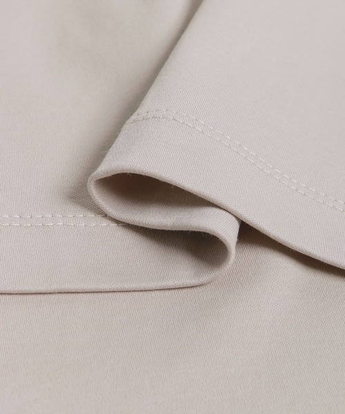 SENSE OF PLACE by URBAN RESEARCH（センスオブプレイスバイアーバンリサーチ）の「スムースシルケットロングTシャツ（Tシャツ/カットソー・メンズ・ホワイト/ブラック/ライトベージュ・MEDIUM/LARGE）」の9枚目の写真