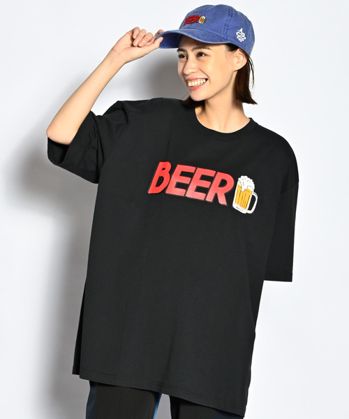 ALDIES（アールディーズ）の「I Love Beer T / アイラブビアーT（Tシャツ/カットソー・メンズ・ホワイト/ブラック/イエロー・FREE）」の3枚目の写真