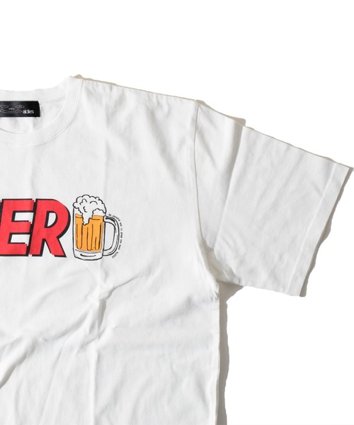 ALDIES（アールディーズ）の「I Love Beer T / アイラブビアーT（Tシャツ/カットソー・メンズ・ホワイト/ブラック/イエロー・FREE）」の8枚目の写真