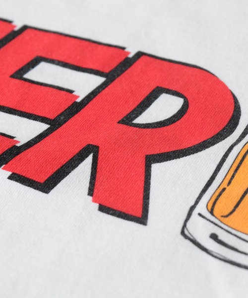 ALDIES（アールディーズ）の「I Love Beer T / アイラブビアーT（Tシャツ/カットソー・メンズ・ホワイト/ブラック/イエロー・FREE）」の13枚目の写真