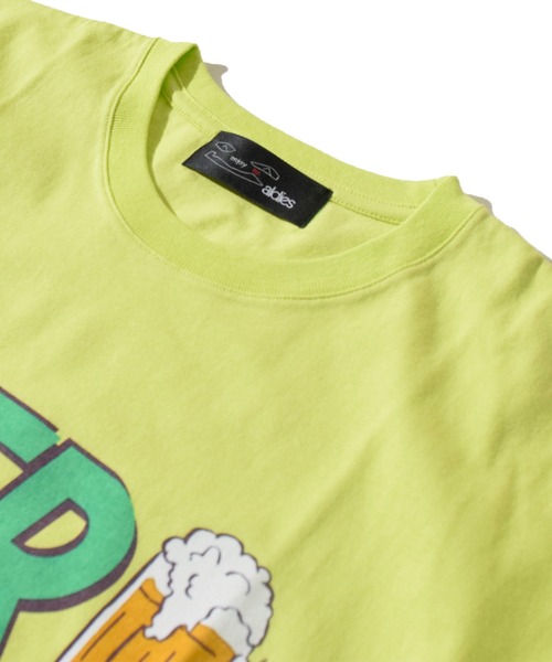 ALDIES（アールディーズ）の「I Love Beer T / アイラブビアーT（Tシャツ/カットソー・メンズ・ホワイト/ブラック/イエロー・FREE）」の7枚目の写真