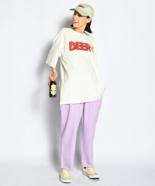 ALDIES（アールディーズ）の「I Love Beer T / アイラブビアーT（Tシャツ/カットソー・メンズ・ホワイト/ブラック/イエロー・FREE）」の12枚目の写真