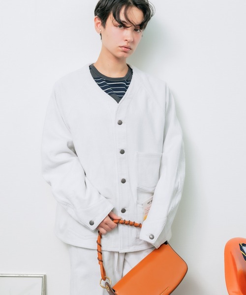 PAYDAY(ペイデイ)の「PAY DAY / ペイ デイ Corduroy jacket ノーカラージャケット(ノーカラージャケット・メンズ・ブラック/モカ/ホワイト・36/40/38)」の20枚目の写真