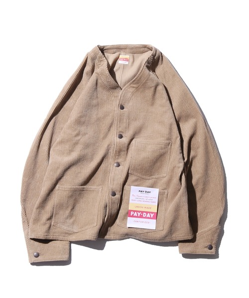 PAYDAY(ペイデイ)の「PAY DAY / ペイ デイ Corduroy jacket ノーカラージャケット(ノーカラージャケット・メンズ・ブラック/モカ/ホワイト・36/40/38)」の17枚目の写真