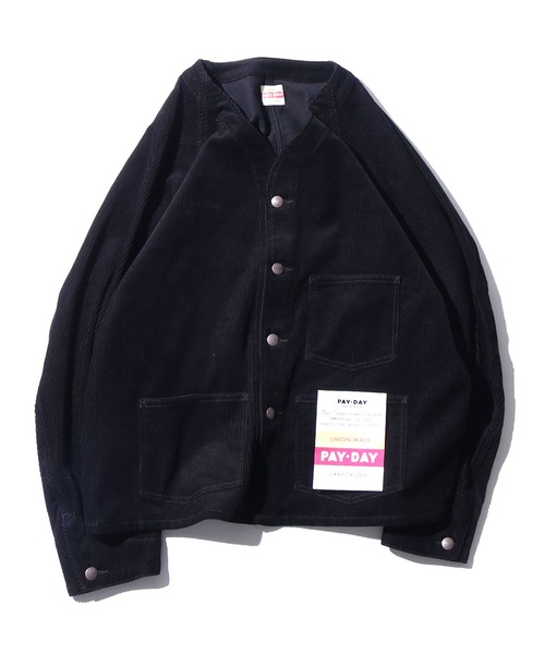 PAYDAY(ペイデイ)の「PAY DAY / ペイ デイ Corduroy jacket ノーカラージャケット(ノーカラージャケット・メンズ・ブラック/モカ/ホワイト・36/40/38)」の16枚目の写真