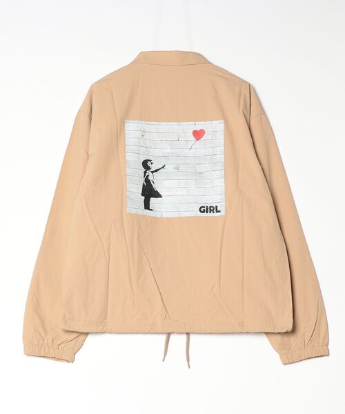ＪＵＧＬＡＮＳ（ユグランス）の「BRANDALISED　Banksy BALLOON GIRL コーチジャケット（その他アウター・メンズ・ライトベージュ/ブラック・L/M/XL）」の5枚目の写真