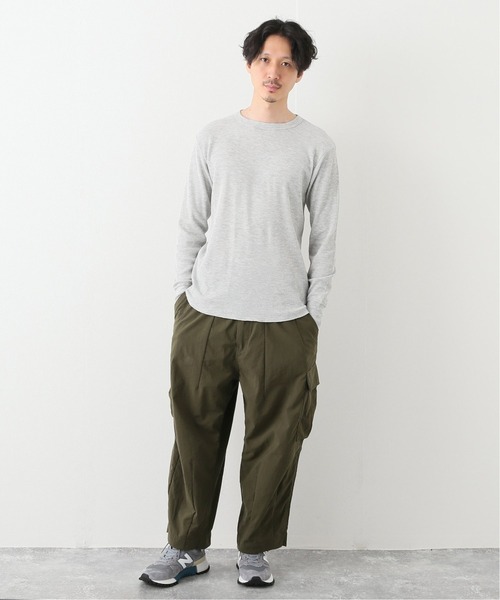 HANES(ヘインズ)の「【Hanes/ヘインズ】 クルーネックロングスリーブTシャツ(Tシャツ/カットソー・メンズ・ホワイト/ブラック/グレー・MEDIUM/LARGE)」の6枚目の写真