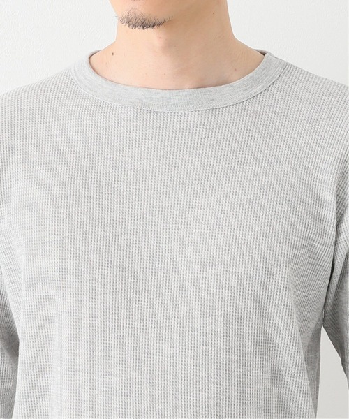HANES(ヘインズ)の「【Hanes/ヘインズ】 クルーネックロングスリーブTシャツ(Tシャツ/カットソー・メンズ・ホワイト/ブラック/グレー・MEDIUM/LARGE)」の8枚目の写真