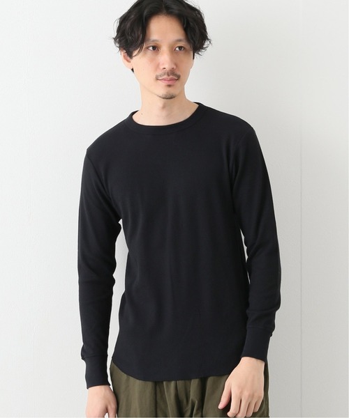 HANES(ヘインズ)の「【Hanes/ヘインズ】 クルーネックロングスリーブTシャツ(Tシャツ/カットソー・メンズ・ホワイト/ブラック/グレー・MEDIUM/LARGE)」の5枚目の写真