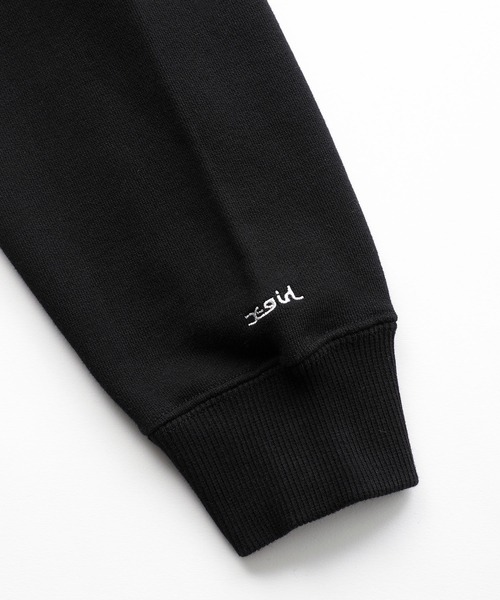 X-girl（エックスガール）の「RHINESTONE LOGO CREW SWEAT TOP（スウェット・レディース・ブラック/グリーン/パープル・S/M/XL/L）」の15枚目の写真