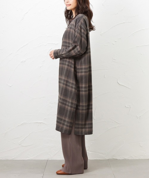 NAVY(ネイビー)の「NAVY ネイビー USAコットン シャツワンピース(ワンピース・レディース・ネイビー/グレー/ブラウン・フリー)」の10枚目の写真