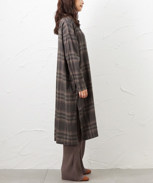 NAVY(ネイビー)の「NAVY ネイビー USAコットン シャツワンピース(ワンピース・レディース・ネイビー/グレー/ブラウン・フリー)」の11枚目の写真