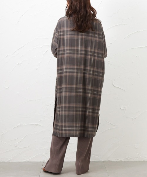 NAVY(ネイビー)の「NAVY ネイビー USAコットン シャツワンピース(ワンピース・レディース・ネイビー/グレー/ブラウン・フリー)」の12枚目の写真