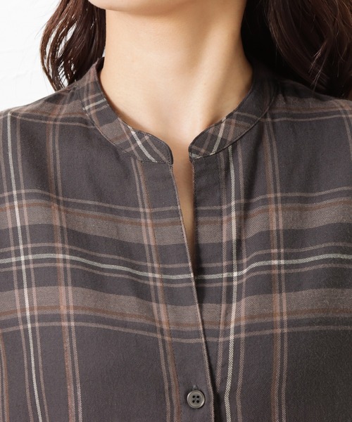 NAVY(ネイビー)の「NAVY ネイビー USAコットン シャツワンピース(ワンピース・レディース・ネイビー/グレー/ブラウン・フリー)」の13枚目の写真