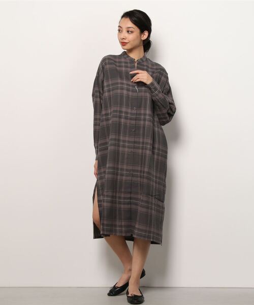 NAVY(ネイビー)の「NAVY ネイビー USAコットン シャツワンピース(ワンピース・レディース・ネイビー/グレー/ブラウン・フリー)」の19枚目の写真