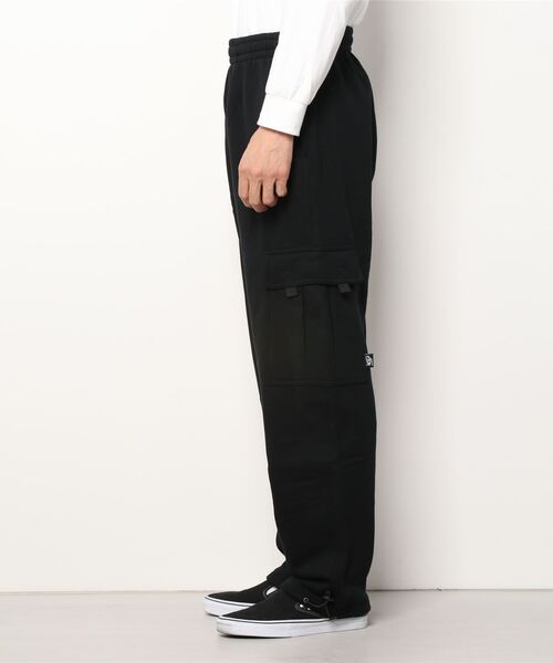 JEANS FACTORY （ジーンズファクトリー）の「[PRO5/プロファイブ] ヘビーフリース スウェットカーゴパンツ（スウェットパンツ・メンズ・ブラック/グレー・S/M）」の5枚目の写真