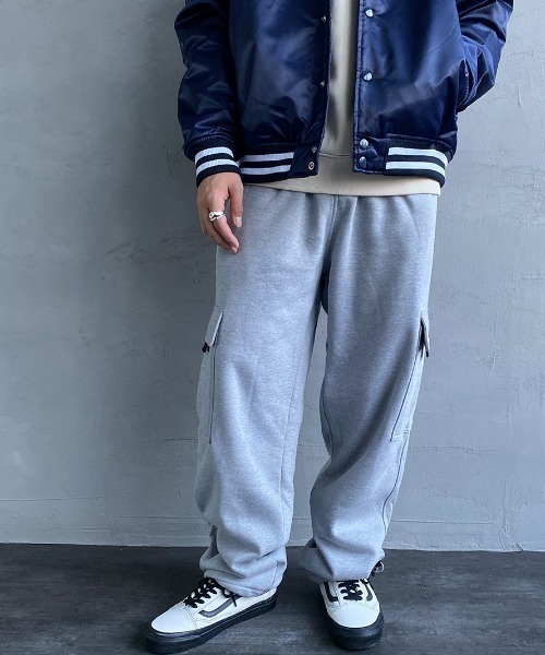 JEANS FACTORY （ジーンズファクトリー）の「[PRO5/プロファイブ] ヘビーフリース スウェットカーゴパンツ（スウェットパンツ・メンズ・ブラック/グレー・S/M）」の19枚目の写真