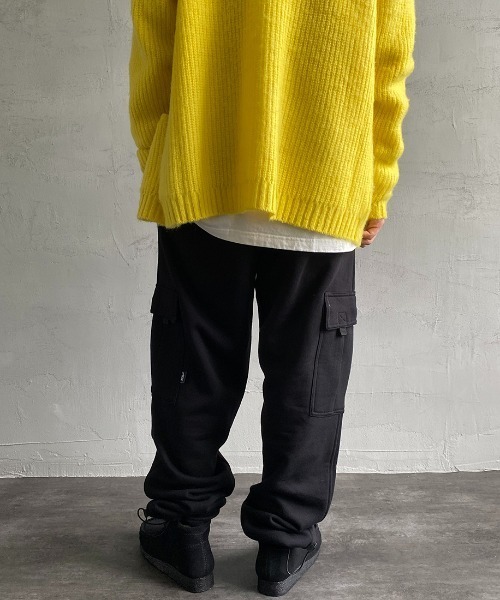 JEANS FACTORY （ジーンズファクトリー）の「[PRO5/プロファイブ] ヘビーフリース スウェットカーゴパンツ（スウェットパンツ・メンズ・ブラック/グレー・S/M）」の14枚目の写真