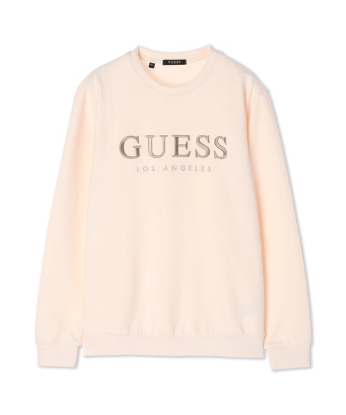 Guess(ゲス)の「Embroidery Logo Sweat(スウェット・メンズ・ブラック/ベージュ/グレー/コーラルピンク/ライトブルー・SMALL/MEDIUM/LARGE/X-LARGE)」の3枚目の写真