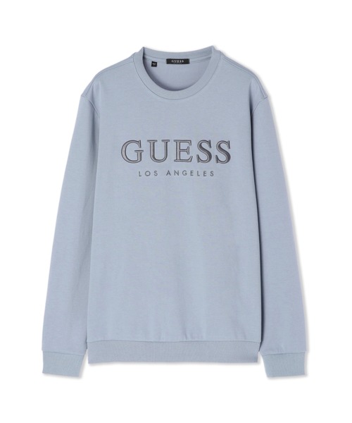 Guess(ゲス)の「Embroidery Logo Sweat(スウェット・メンズ・ブラック/ベージュ/グレー/コーラルピンク/ライトブルー・SMALL/MEDIUM/LARGE/X-LARGE)」の4枚目の写真