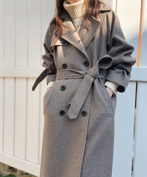 Banner Barrett（バナーバレット）の「【セットアップ対応】タートルネックニットトップス（ニット/セーター・レディース・オフホワイト/オリーブ/ライトピンク/ブラック/ベージュ/サックスブルー・38）」の17枚目の写真