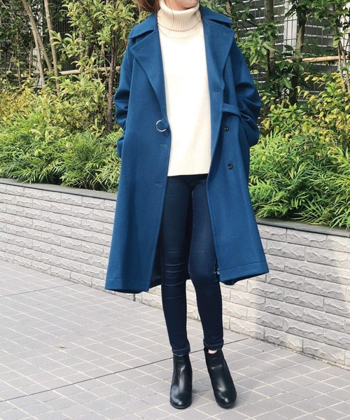 Banner Barrett（バナーバレット）の「【セットアップ対応】タートルネックニットトップス（ニット/セーター・レディース・オフホワイト/オリーブ/ライトピンク/ブラック/ベージュ/サックスブルー・38）」の18枚目の写真