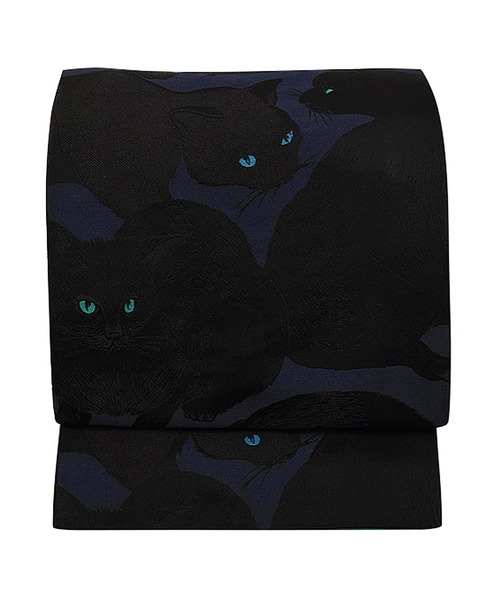 kimonomachi(キモノマチ)の「京袋帯 単品 ポリエステル KIMONOMACHI オリジナル 袋名古屋帯(和装小物・レディース・ダークオリーブ/アイボリー/グレー系その他/ブラック系その他/ダークグレー/ベージュ系その他/パープル系その他/ブラック×ホワイト/ブラウン系その他/ブルーグリーン/レッド/オフホワイト/ブラック/アッシュグレー/ライトベージュ/ブラック×グレー/ダークブラック・ONE SIZE)」の7枚目の写真